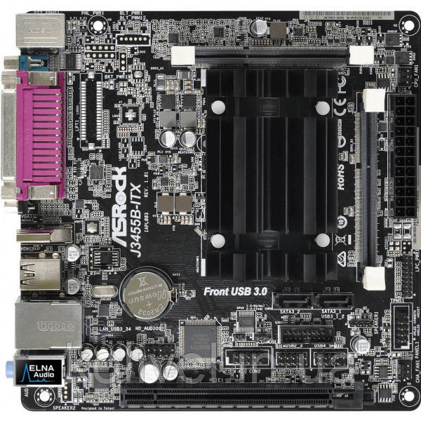 ASRock J3455B-ITX/REF(Intel Quad-Core 2.3GHz, 2xDDR3 SoDIMM, VGA/HDMI, 1*PCIe, 2xSATAIII, mini ITX) Киев - изображение 1