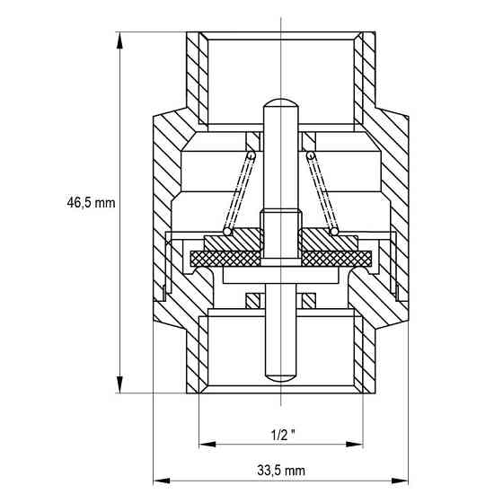 Клапан зворотний 1/2" (Koer KR.171) (KR0127)   ( 27696 ) Харків