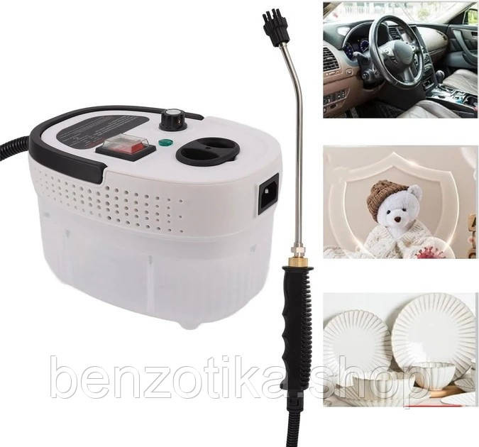 Пароочисник для прибирання 2200 Вт з 6 насадками Парова щітка, ручний відпарювач Київ - фото 3