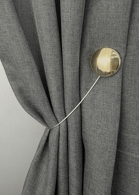 Магниты для штор и гардин Круг 2 шт Золотистый (81-289) Киев - изображение 5