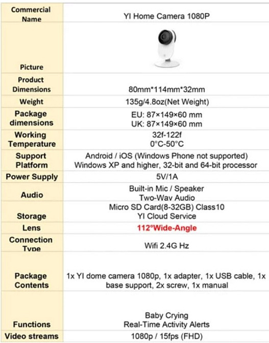 Камера: Xiaomi Yi Home Camera 1080p White YYS 2016 , Радио няня охрана!I Киев - изображение 8