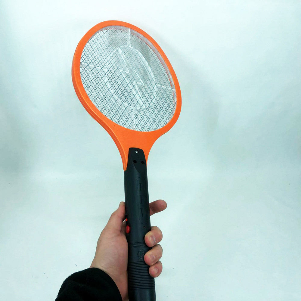 Мухобойка электрическая от насекомых, Аккумуляторный уничтожитель комаров, мошек, мух. Цвет: оранжевый YT-61 Львов - изображение 6