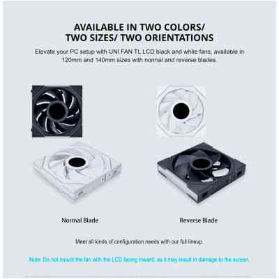 Кулер для корпуса Lian Li TLLCD 120-3, White Cooler (G99.12TLLCD3W.00) Винница