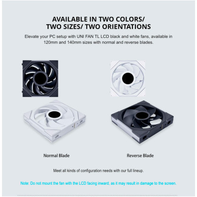Кулер до корпусу Lian Li TLLCD 120-3, White Cooler (G99.12TLLCD3W.00) Вінниця - фото 5