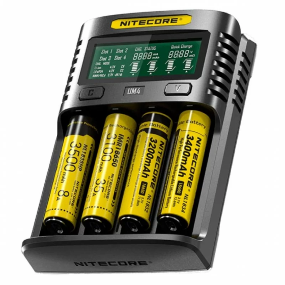Универсальное зарядное устройство Nitecore UMS4 на 4 канала (для Ni-Mh Li-Ion IMR LiFePO4) Винница