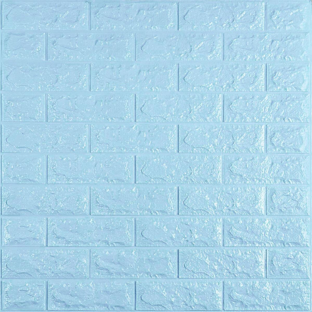 3D панель самоклеющаяся 700x770x7мм кирпич Голубой (005-7) SW-00000658 Днепр - изображение 1