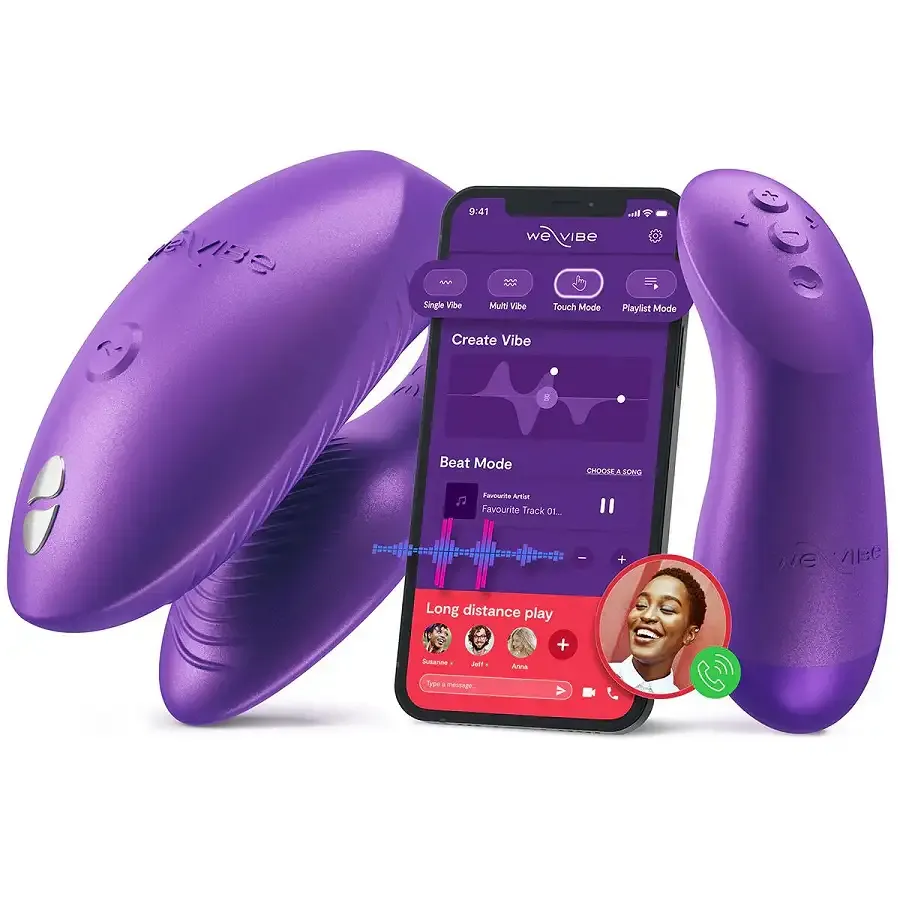 Смарт-вібратор для пар We-Vibe Chorus Pro Cosmic Purple Львів - фото 1