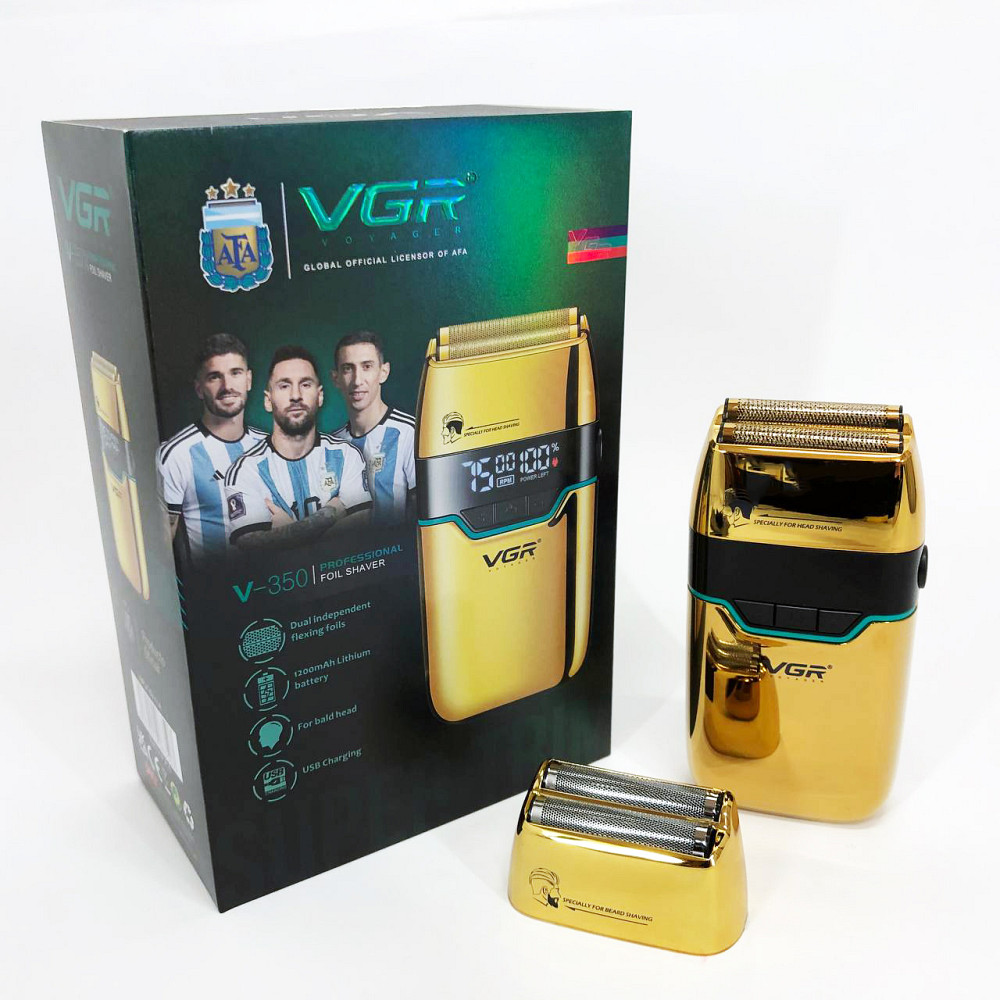 Чоловіча електрична акумуляторна електробритва VGR, Бездротова електробритва для бороди AQ-23 Львів - фото 15