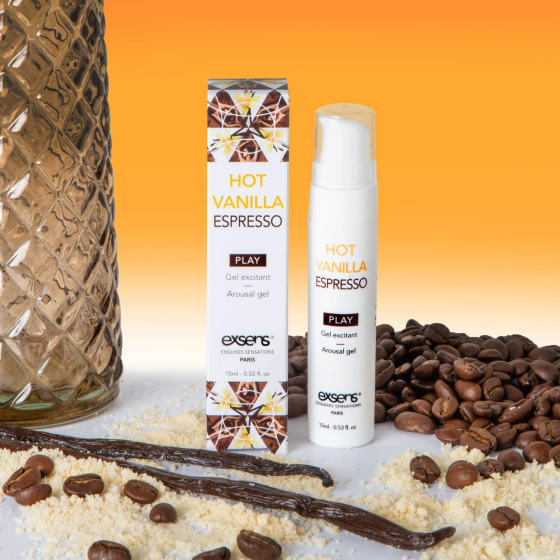 Распродажа!!! Стимулирующий гель EXSENS Kissable Hot Vanilla Espresso 15мл (срок 11.2026) Sex Aura Киев