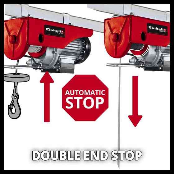 Электрический тельфер (подъемник) Einhell TC-EH 250-18: 500 Вт, 250кг макс., 18м (2255135) лебедка Киев