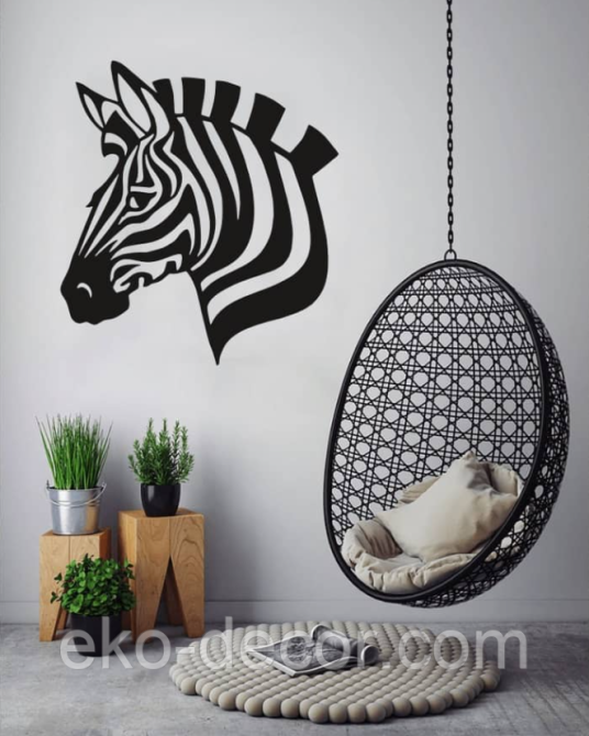 Декоративне настінне Панно «Зебра» Декор на стіну Київ - фото 2