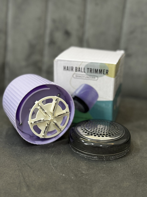 Машинка от катышков аккумуляторная компактная HB-588 (Фиолетовая) Черновцы - изображение 4