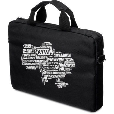 Сумка для ноутбука Vinga 15.6" NB1502 Black, white print (NB1502UWBK) Вінниця - фото 1