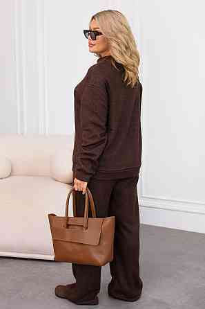 Жіночий костюм із двосторонньої ангори шоколад, 50/52 Одеса