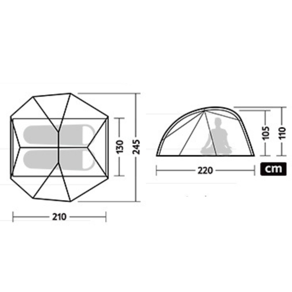 Намет двомісний ультралегкий Naturehike Star River UL CNK2450WS022, сірий Київ - фото 15