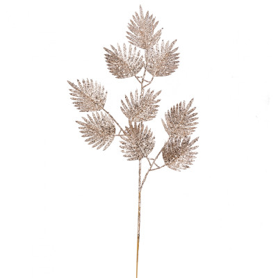 Декоративная ветвь YES! Fun Пальма 81 см, золото, глиттер (974116) Винница - изображение 1