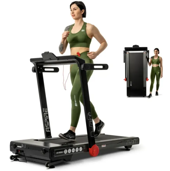 Беговая дорожка электрическая Hop-Sport HS-2500LB Aspire черный Киев - изображение 5