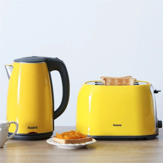 Тостер для підсмажування хліба MAGIO MG-272Y, Тостер зі ступенями підсмажування, Якісний сендвіч-тостер KP-85 Львів - фото 12