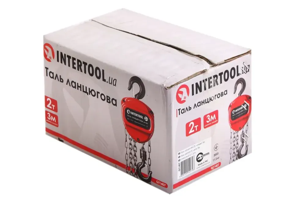 Лебедка цепная 2т Intertool (3.0 м/4.0 мм/разруш.нагр. 4.5 т) Винница - изображение 2