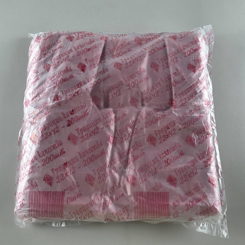 Пакет-Майка с ручками №22*42 Полька Традиция качества 