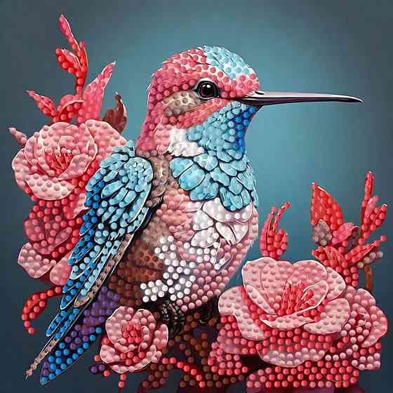 Алмазна мозаїка "Маленька пташка" ZAV1818-20, 18х18 см Вінниця