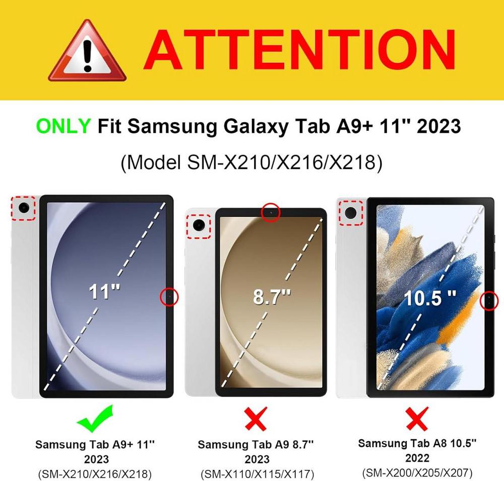 Чохол-книжка Samsung Galaxy Tab A9+/A9 Plus 2023 11 Inch SM-X210/X215/X216 Днепр - изображение 2