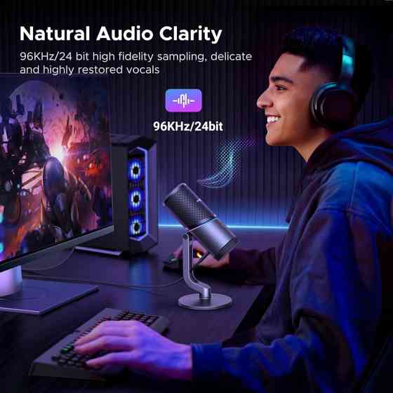 Стійкий USB мікрофон UGREEN для комп'ютера Київ