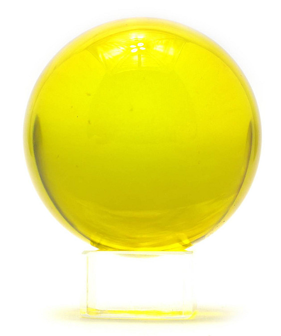 Шар хрустальный желтый Киев - изображение 1