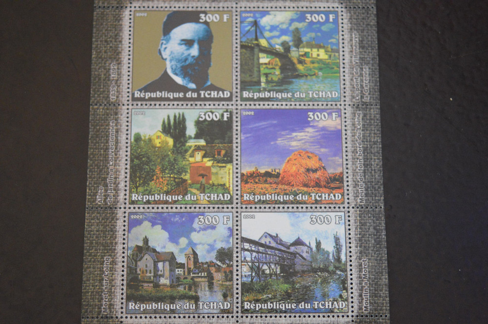 Чад. Искуство. Личности. Блок. 2002 год (В-8) Полтава - изображение 1