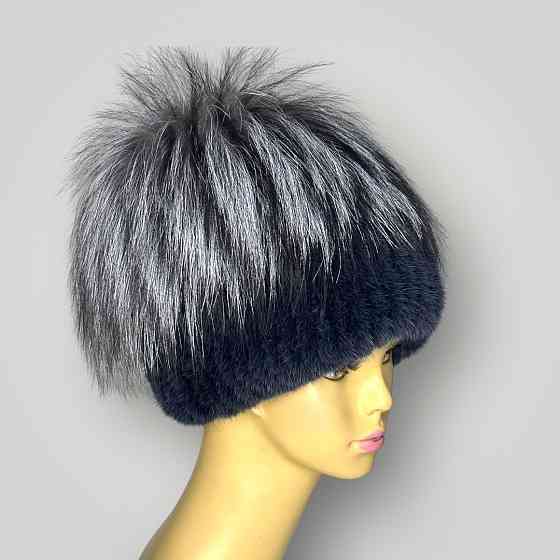 Шапка меховая женская Сюзанна Графитовый Харьков