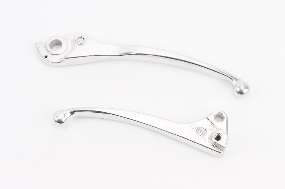 Важелі керма лівий, правий к-кт 2шт (під диск. / барабан. гальмо) Honda DIO AF35 "хром" Київ - фото 2