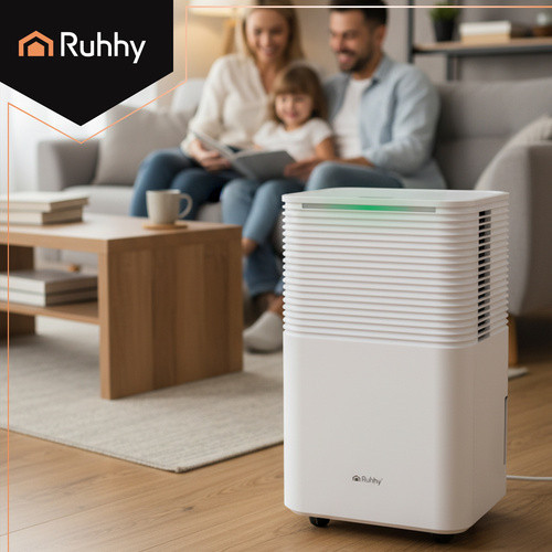 Конденсаційний осушувач повітря 12 л/24 год з таймером і WiFi управлінням Ruhhy (26498) Нововолинськ - фото 4