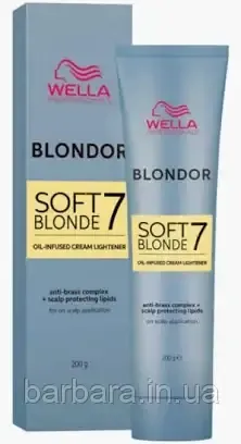 Освітоючий Крем Wella Blondor Soft Blonde Cream 200 мл на оліях (2024) Київ - фото 6