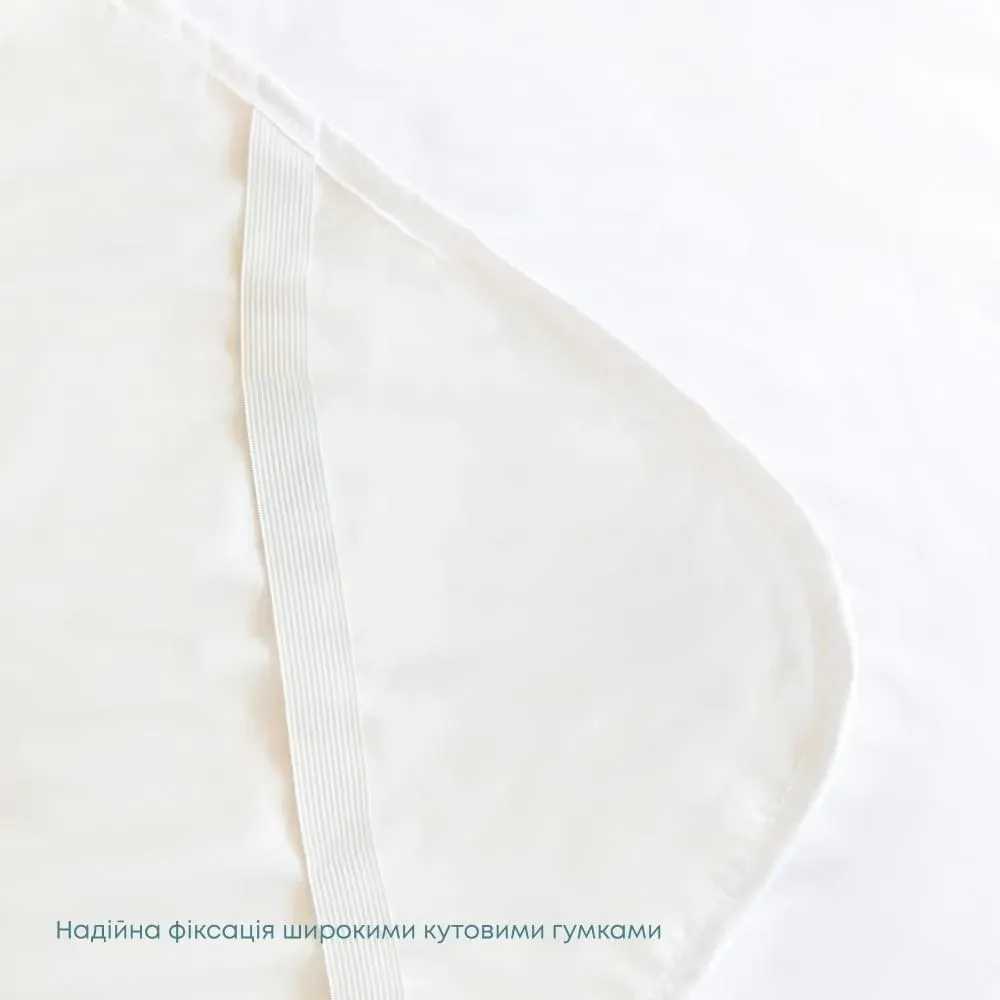 Водонепроникне покривало на ліжко на гумці ТЕП WATERPROOF (Р.S.) односпальне 80*200 см Біле Одеса - фото 4