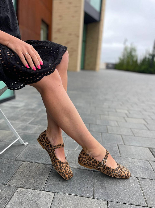Zemira Балетки жіночі ZEMIRA леопард натуральна замша 36р. (5511) Коломия - фото 7