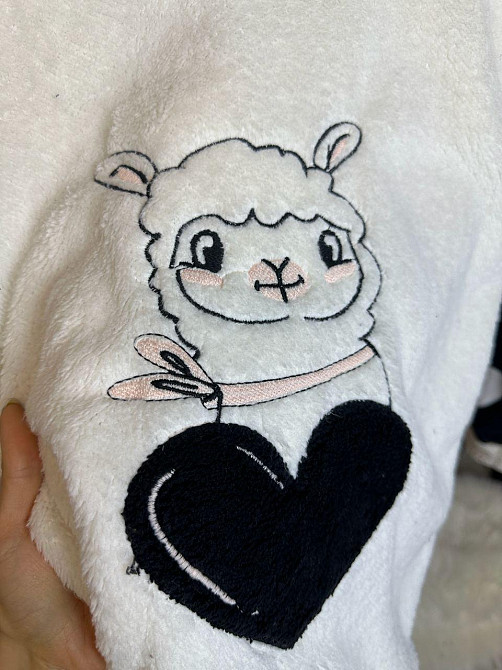 Піжама тепла жіноча Чорно-Білий XL Харків - фото 2