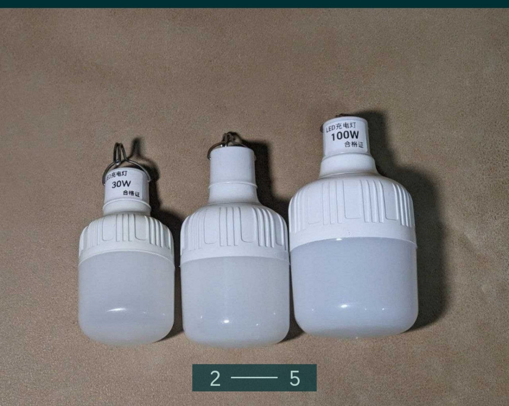 Підвісна LED-лампа, світильник з акумулятором.Фонарик 100 Вт. Київ - фото 2