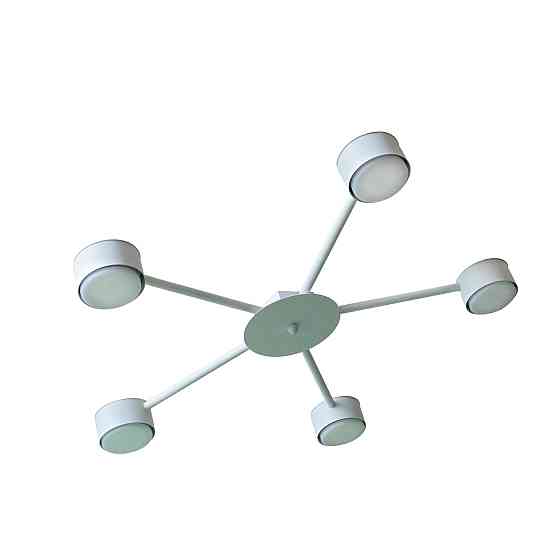 Люстра потолочная MSK Electric Copter на пять круглых плафона под лампы GX53 NL 8040-5 WH белый Одесса