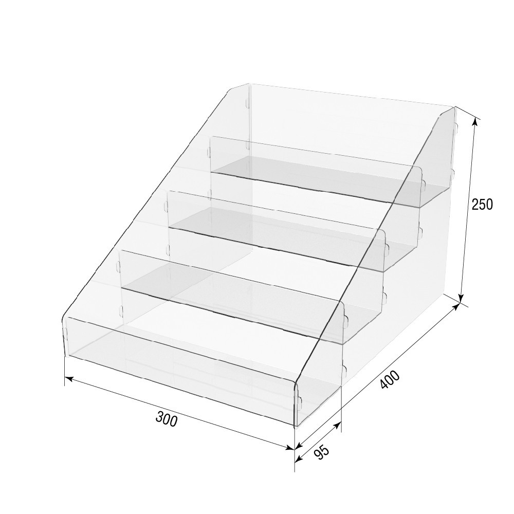 Товарна горка EKOSTAR на 4 полиці 340x400x250 Київ - фото 3
