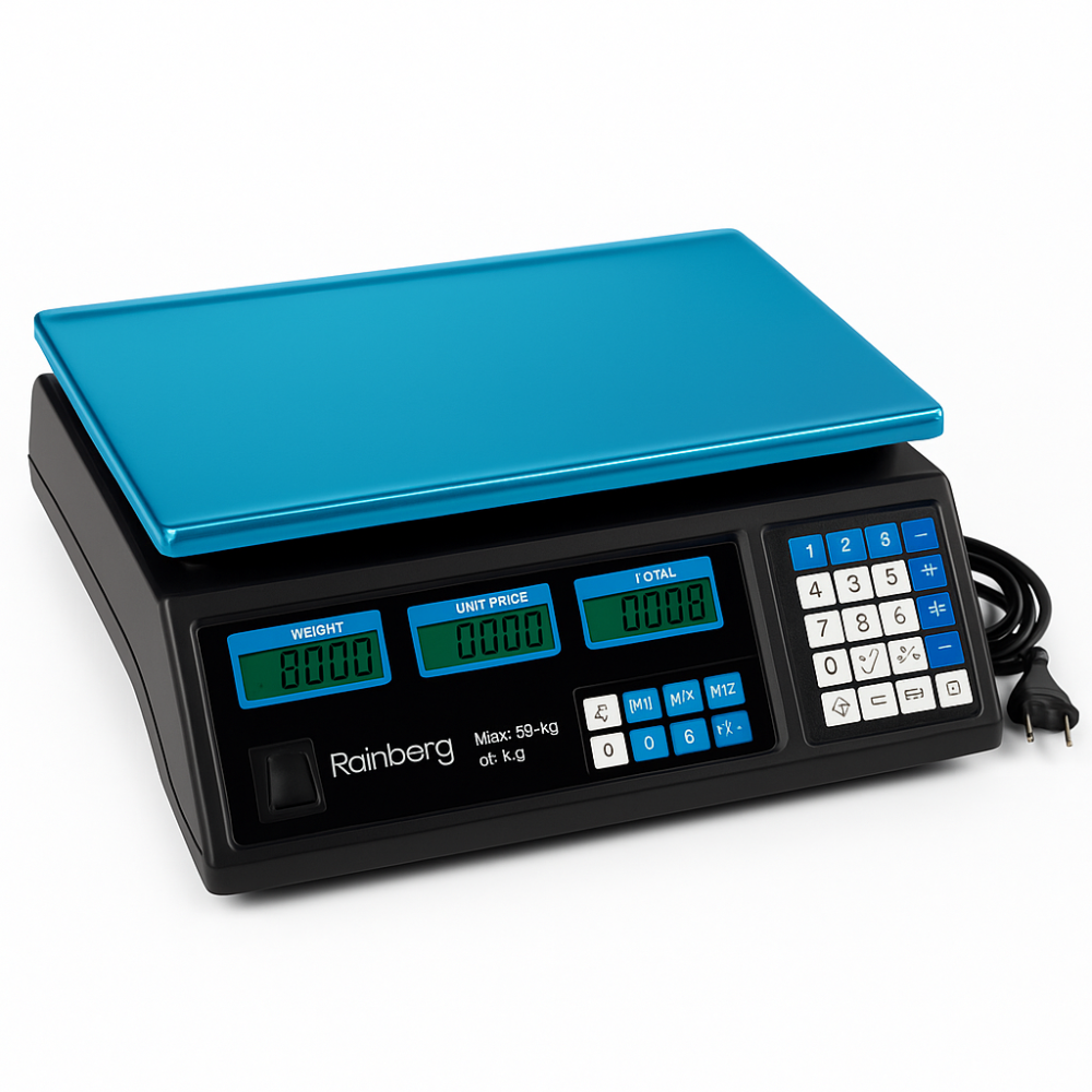 Товарні ваги торгові Rainberg, Бездротові ваги для торгівлі та складування для магазину торгівлі HO-34 Львів - фото 8