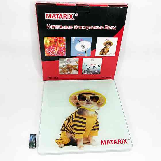 Весы для определение массы тела MATARIX MX-452 180 кг, Весы электронные напольные для дома EB-72 Львов