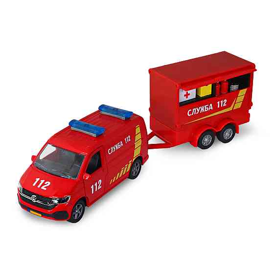 Ігровий набір - Volkswagen Служба 112 (з причіпом) Днепр
