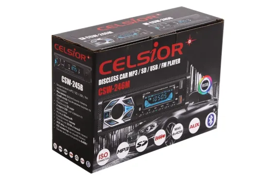 Автомагнітола Celsior CSW- 246M RGB BT/USB+USB Charge/MicroSD/ISO/доп. розєм (без радіатора) Вінниця