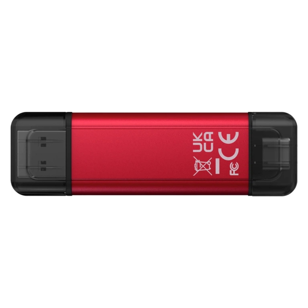 Портативный SSD Kingston Dual USB-A/C 1TB Dual Portable 1050MB/s USB 3.2 Gen 2 Red/Black Одесса - изображение 3