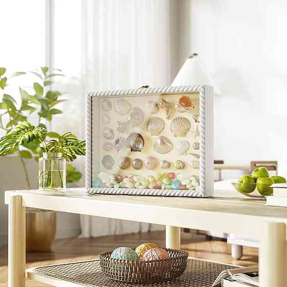 Рамка для фото Alsonerbay 101580018 белая 28×35 см 3D Twist наполняемая со стеклом глубина 4 см MDF Киев