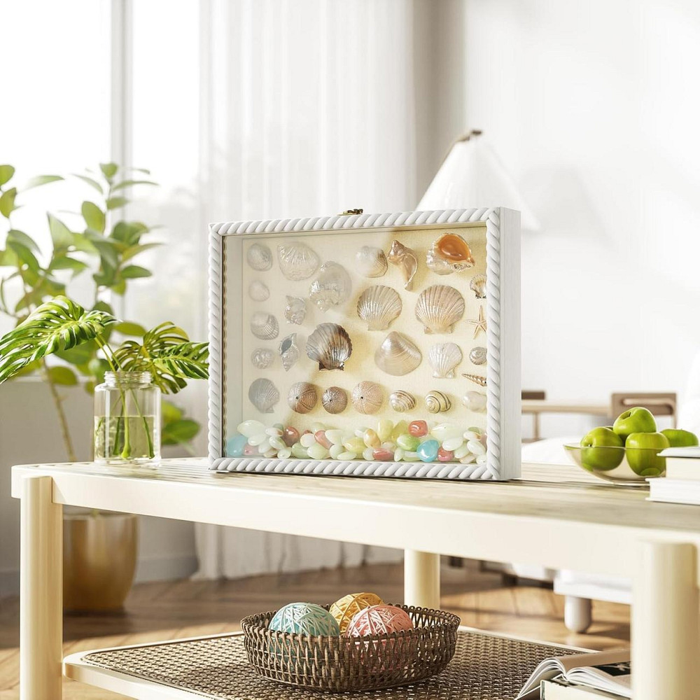 Рамка для фото Alsonerbay 101580018 белая 28×35 см 3D Twist наполняемая со стеклом глубина 4 см MDF Киев - изображение 6