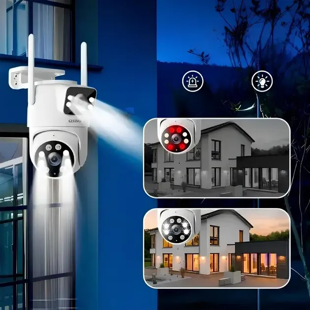 Беспроводная поворотная WiFi камера SZSINOCAM TY-Q2 O-KAM Pro / Внешняя камера видеонаблюдения Коломия - фото 5