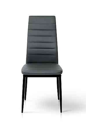 Стілець Ріо, чорний/ шкірзам сірий Київ