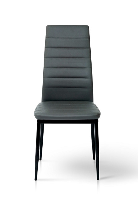 Стілець Ріо, чорний/ шкірзам сірий Київ - фото 4