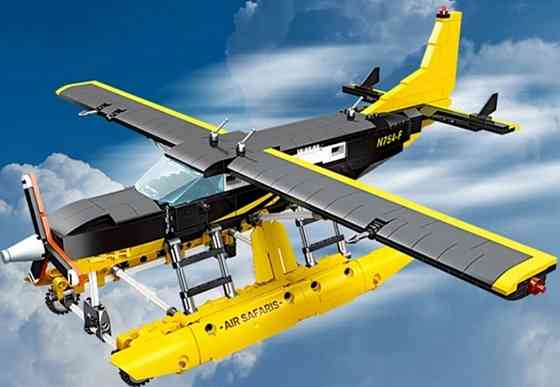 Конструктор детский водный самолет CESSNA208 амфибия 738шт блоков LEGO. Харьков